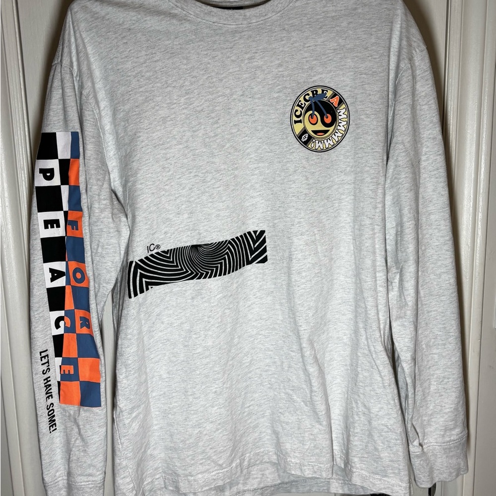 IceCream Streetwear Long Sleeve T-shirt Size Large - For Peace